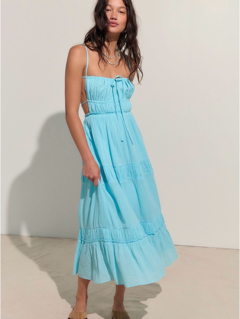 Free People Taking Sides Maxi Dress